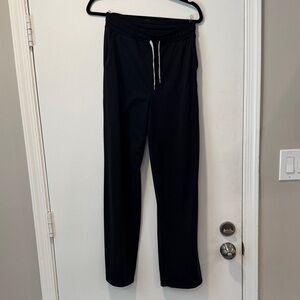 Vuori womens Black halo wide leg essential pant with Drawstring